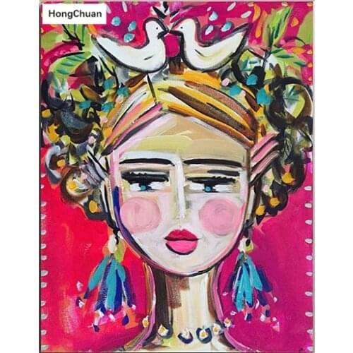 Abstract Girl Diamond Embroidery 5D DIY Diamond Painting Square/Round Diamond Inlaid Rhinestone Picture Mosaic Cross Stitch