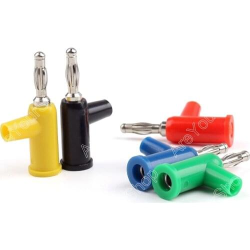 Areyourshop Sale 10 Pcs Brass 4mm Banana Plug Screw Cable Lock Terminals For Binding Post Probes mi