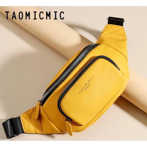 Designer Brand Waist Bag 2021 New Men And Women Outdoor Sports Waist Bag Casual PU Leather Chest Bag Crossbody Bag Zip Belt Bag