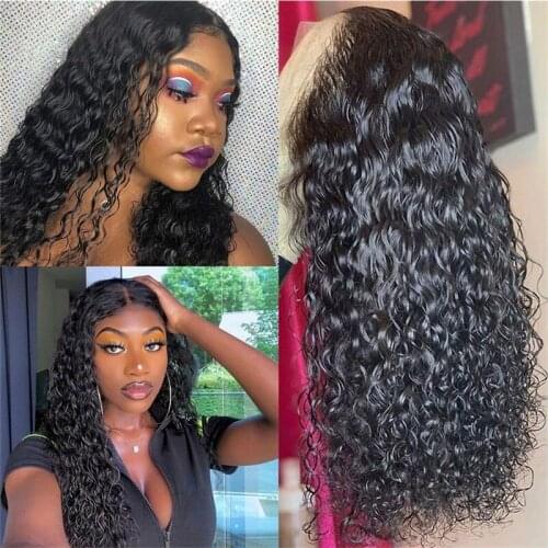 Long Curly Lace Wigs With Baby Hair for Women 13x4 Lace Part Black Curly Hair Synthetic Lace Front Wigs Heat Resistant Fiber Wig