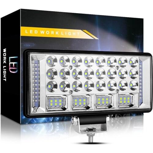 1PCS 6000K 204W Car LED Work Light 8 Inch Wide Flashing Left And Right Daytime Running Light Auxiliary Light Modified Light