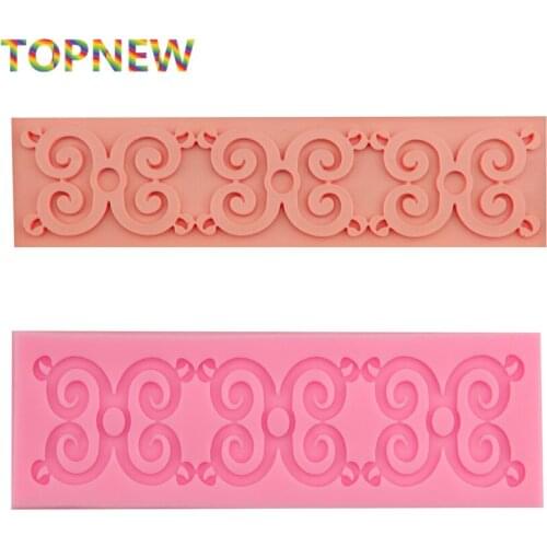 Eco-friendly Durable Silicone Lace Moulds Fondant Bakeware DIY Cake Decorating Tools C1940