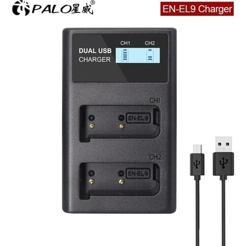 EN-EL9 EN EL9 EN-EL9a EN EL9a EL9a LCD Battery Charger For Nikon EN-EL9a D40 D60 D40X D5000 D3000 Camera