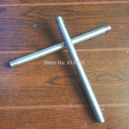 1/4" Male x 1/4"Male Threaded Pipe Fitting 200MM Stainless Steel SS304 BSP NEW