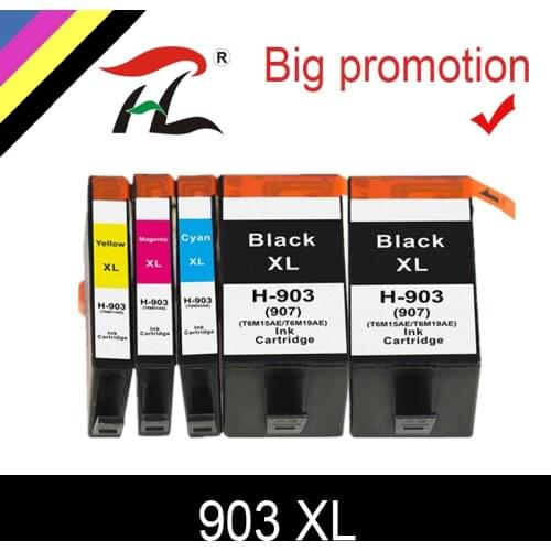 HTL 5PK 903XL for HP 903XL 903xl hp903xl ink cartridge compatible for HP Officejet Pro 6950 6960 6970 6975 printer