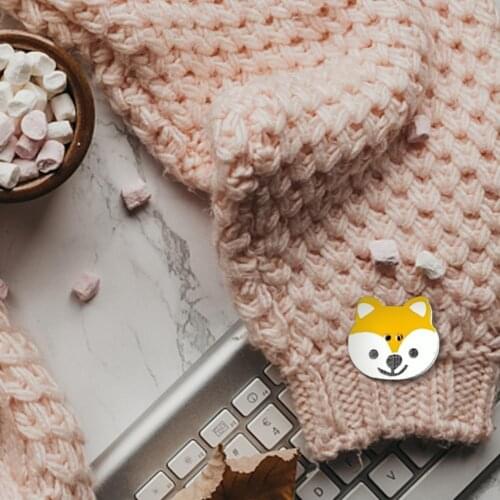 Dog Pattern Creative Sewing Buttons Easy Install Eco-friendly Wood DIY Handicrafts Craft Buttons Garment Accessories for Home