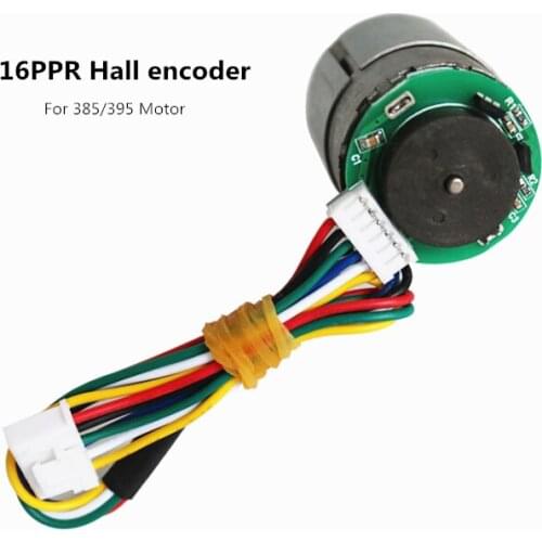 Double Hall Magnetic Encoder AB16PPR For 385 395 DC Motor Code Speed Direction Sensor