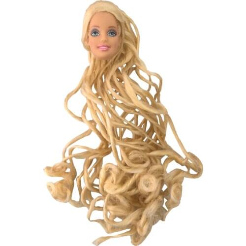 NK One Pcs Fashion Doll Head Golden Hair DIY Accessories For Barbie Kurhn Doll Best Girl' Gift Child' DIY Toys 024L