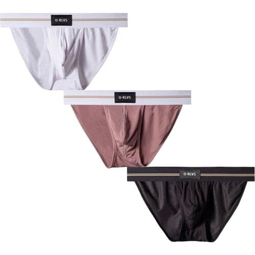 ORLVS 3pcs/lot Men Underwear Men Briefs Set Modal Sexy Man Underpants Gay Comfortable Mens Panties Wholesale Free Shipping