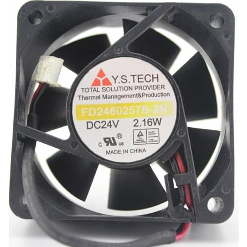 Original 6025 FD2460257B-2N 6cm inverter fan 24V 2.16W