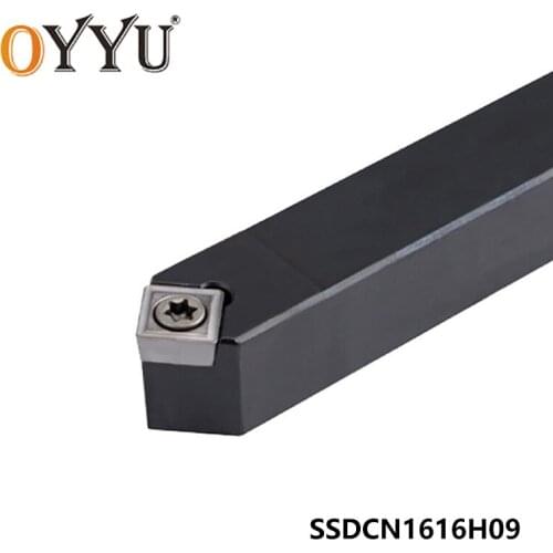 OYYU SSDCN1616 16mm Turning Tool Holder SSDCN1616H09 Lathe Cnc Boring Bar SSDCN SCMT Tungsten Carbide Inserts SCMT09T304