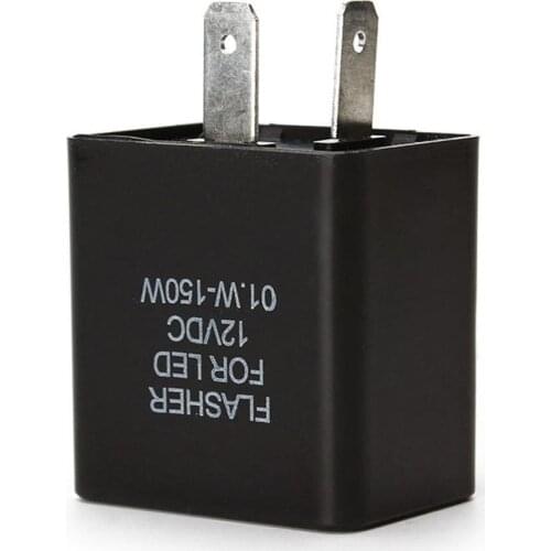 12V Two Plug Turn Signal Indicator Car And Motorcycle Control Relay Adjustable LED Flashing Relay Electronic Flashing Relay