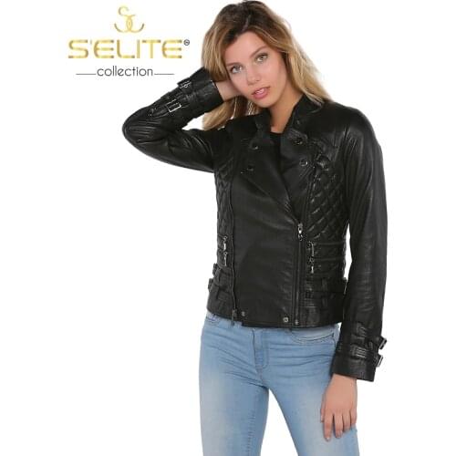 Женские кожаные куртки Selite Collection China At AliExpress