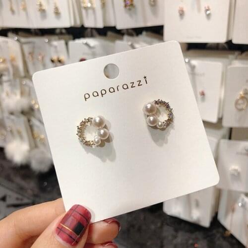 S925 Needle Stud Earrings For Women Exquisite Small Earrings Korean Pearl Earrings 2020 NEW Jewelry Wholesale