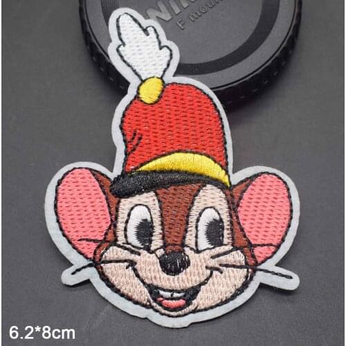 Lovely Animal Squirrel Mouse Rabbit With Hat Iron on Embroidered Cloth Patch For Girls Boys Clothes Wholesale