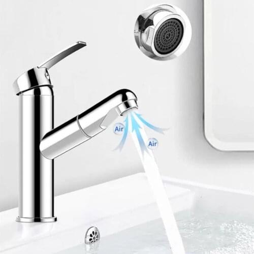 Basin Faucet Black/Chrome Stainless Steel Single Hole Bathroom Pull-out Tap Crane Multi-angle Cleaning Sink Mixer Taps Torneira