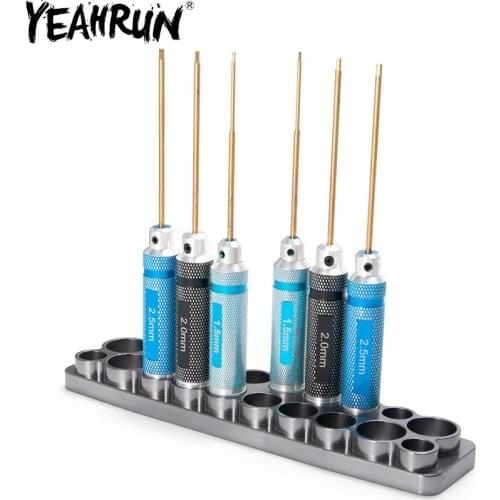 Screwdriver Storage Rack Holder Screwdriver Organizers for Hex Cross Screw Driver RC Tools Kit Organizers 20 Hole without Tools