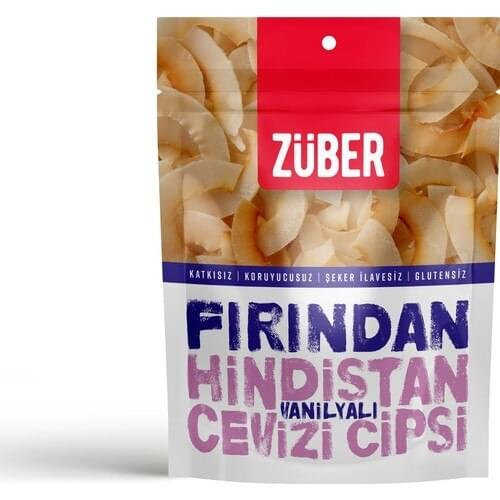 Züber Oven Vanilla Coconut Chips 40gr x 4 Pieces
