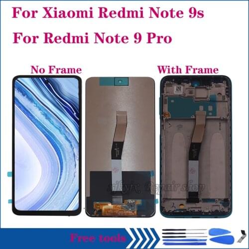 6.67" LCD For Xiaomi Redmi Note 9S LCD Display Touch Screen Digitizer Assembly For Redmi Note 9 Pro 4G LCD Screen Repair kit