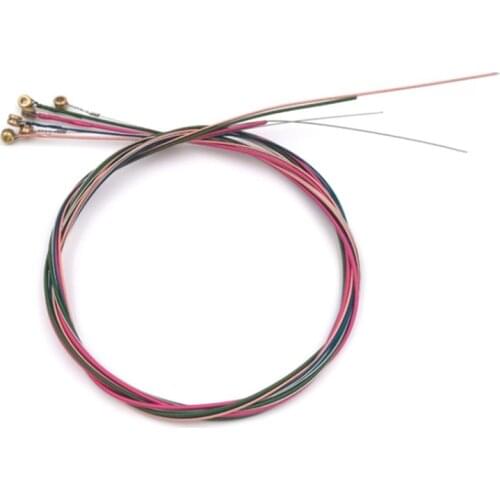 1 Set Brass Acoustic Guitar String Steel Wire Guitarist Beginner Stringed Instruments Parts High Quality Quitar String 12 new