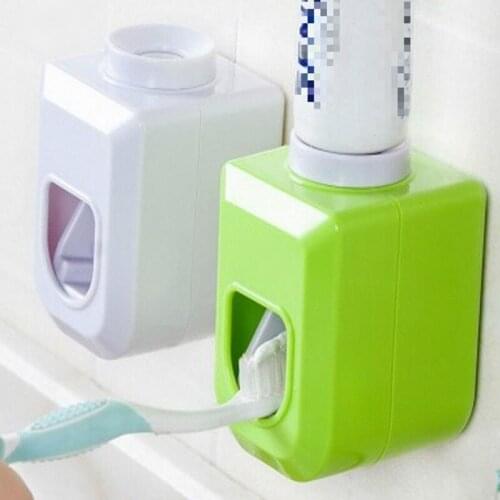 1Pc New Hands Free Automatic Squeezer Toothpaste Dispenser Squeeze Out Wall Mount Bathroom Accessories 4 Colors