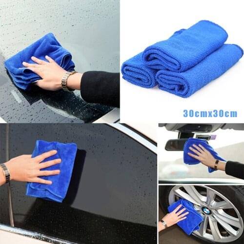 10pcs Microfiber Car Cleaning Towel Automobile Motorcycle Washing Glass Household Cleaning Small Towel