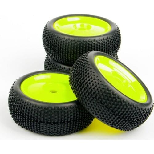 4pcs 1/8 Car Tire and Wheel Model with Rim 17mm For HPI HSP RC Buggy Racing Car Tyres For HPI HSP RC Buggy Racing Car Tyres