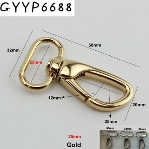 60pcs high quality 20mm25mm32mm38mm50mm trigger snap hook swivel clasp lobster claws swivel hooks hardware hook clasp,free ship