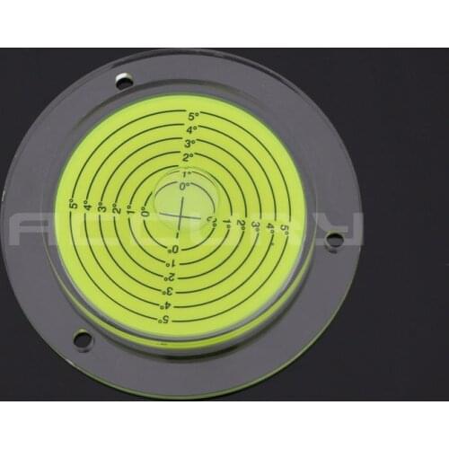 HACCURY Size 100*15mm Color Yellow Universal level Acrylic Round bubble level Construction Machinery water level indicator