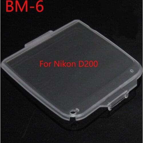 BM-6 Hard Plastic Film LCD Monitor Screen Cover Protector for Nikon D200