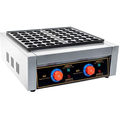 Electric Waffle Maker Machine Commercial Octopus Ball Grill Pan Fish Ball Takoyaki Kaya Ball Grill Machine