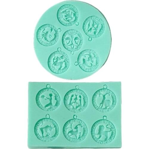 Keychain Mold Constellation Pendant Silicone Mold Astrology Diy Epoxy Casting Mold Jewelry Necklace Pendant Making Mold