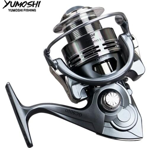 Yumoshi wheels baitcasting wheel casting spinning reels fishing reel 13BB+1Gapless metal carbon mlinete carretilhas de pescar GC
