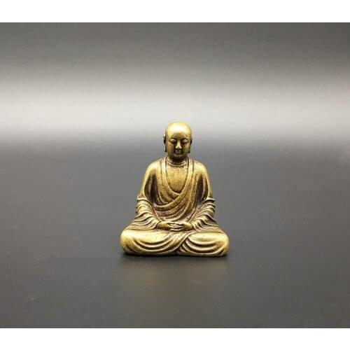 Collection Chinese Copper Carved Bodhisattva Of The King Of Tibet Buddha Statue Exquisite Small Statues