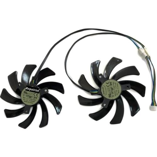 2 Pcs/Set DIY 95MM T129215BH/T129215SH GPU Graphics Card Fans VGA Cooler For Sapphire R9 390 4G D5 Video As Replacement