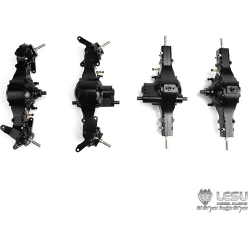 LESU Metal Differential Lock Front Rear Axles for RC TAMIYA 1/14 Tractor Truck Model DIY Car