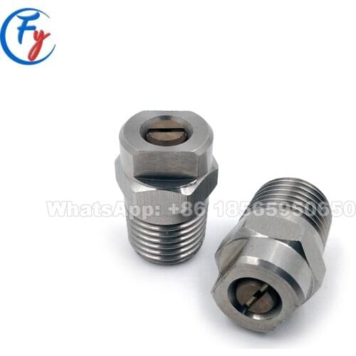 Meg-sstc high-pressure washing nozzle, tungsten carbide core flat fan nozzle, stainless steel high pressure flat spraying nozzle