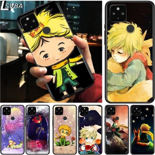 Cute Little Prince Shockproof Cover for Google Pixel 5 4 5A 4A XL 5G Black Phone Case Shell Soft Fundas Coque Capa