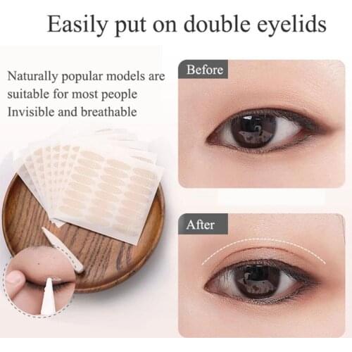 Invisible Double Fold Eyelid Tape Lace Fiber Eyelid Eyes Adhesive Self Big Beauty Makeup Tool Sticker Transparent X2A4