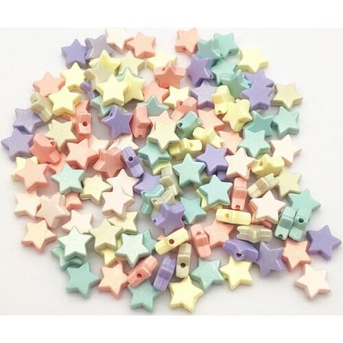 New Arrival! 10x11mm 2000pcs Acrylic Star Stardust Beads for Necklace Earrings DIY Making Parts,hand Made Jewelry Accessories