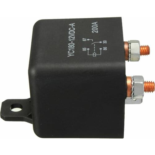 12V 200A ON/OFF Switch Relay Heavy Duty Split Charge 4-Pin Terminals For Car Auto Boat Van