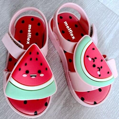 Mel Flex Pink Sandals 2021 Watermelon Childrens Sandals Pineapple Fruit Baby Avocado Girl Shoes for Kids Girls