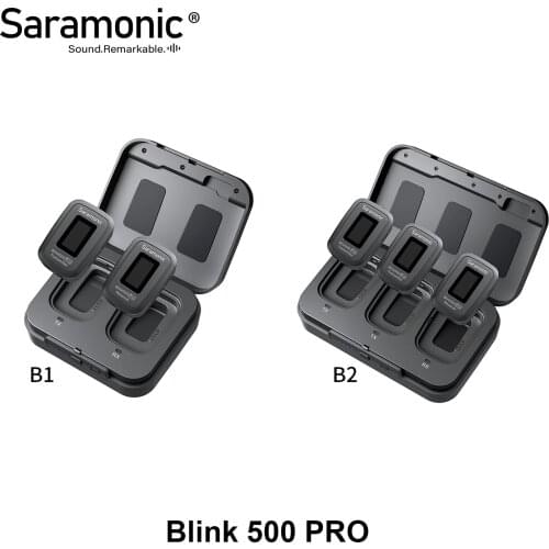 Saramonic Blink500 Pro Ultracompact 2.4 GHz Dual-Channel Wireless Microphone for DSLR, Mirrorless&Video cameras, Smartphones