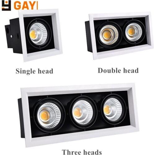 LED Downlight Ceiling Spotlight Double Head Dimmable 10w20W 30W Ac110v 220v Embedded Ceiling Lamp Indoor Lighting Home Spotlight