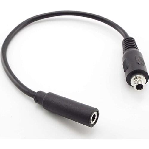 3.5mm Stereo female to Screw Female Headphone Extension Cable Aux Cable Audio Cable Power Line With a Screw Nut