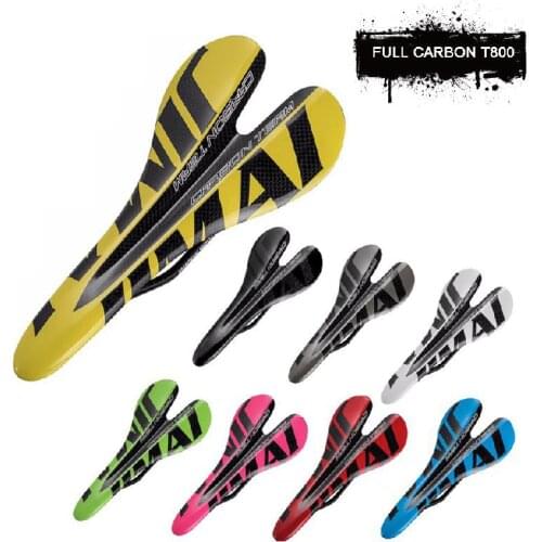 2019jimaitea bicycle all carbon fiber seat saddle mountain road vehicle opening multi color seat cushion