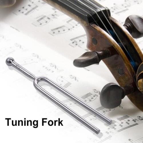 Standard A 440 Hz Tuning Fork Violin Viola Cello A Music Stainless Tuner Steel Tuning Tone Fork For Guitar Tools Instrument O8W9