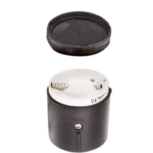 XVBC21A Base unit + cover for modular tower lights, plastic, black, Ø70, AS-i connection, side cable entry