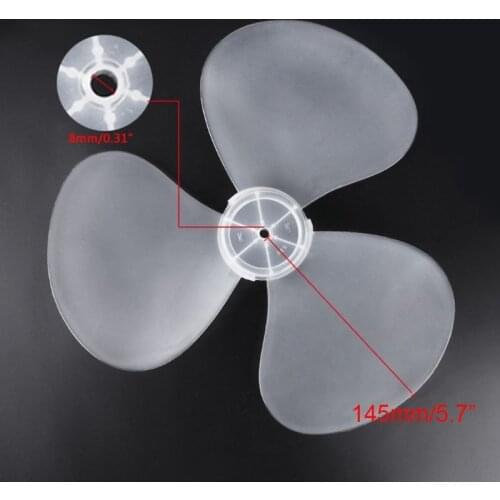 3 Leaves Clear Plastic Fan Blade Replacement for 12 Inch Pedestal Fan Stand Fan 95AC