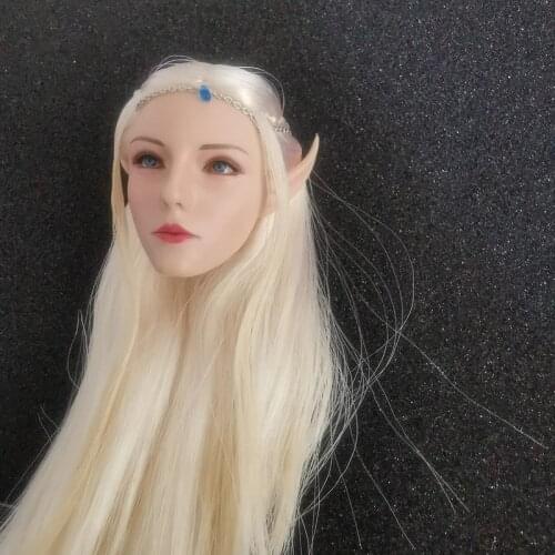 In stock 1/6 scale female figure Elf Queen Emma Long-eared female head carving f pre-sale in mid-July